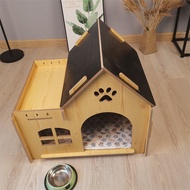 ♗Doghouse Four Seasons Universal House-Type Cat House Removable Dog House Dog Cage Cat House Cat Villa Large, Medium and