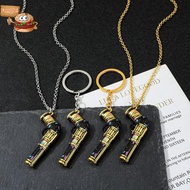 feng Arcane Jinx  Metal Keychain League Of Legends Model Keyring Collectible Metal Keychain fei