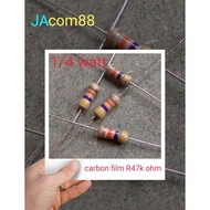 47k ohm carbon film resistor 1/ 4 watt