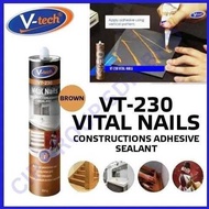 VT-230 /VT- 224/VT-226 Vital Nails Sealant - Wainscoting, X Bond, Max Bond, Silicone (350G)