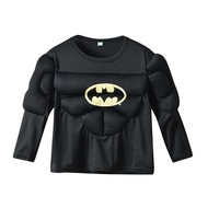 Halloween cosplay Costume Long Sleeve Muscle Costume Black Batman Batman Costume 3.11