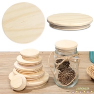 INARANJA Wood Lids Reusable Bottle Sealing Caps Kitchen Organization Canning Storage