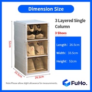 🇸🇬READY STOCK🇸🇬 FuHo Collapsible Shoe Shelves | 3/6/9 Levels | Single/Double Columns | Cabinet | Sho