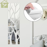 Tree Mirror Wall Decor Acrylic 3D Tree Wall Mirror Stickers DIY Decorative Branches Mirror Wall Stickers 100x28cm SHOPABC5511