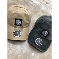 ( Ready Stock) Stone Island 6 Panel Cap (Washed Denim)