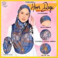 SAIZ M/L TUDUNG SARUNG CORAK COTTON RIBBED SARIMA HOOR/ MUSLIMAH SCARF TUDUNG BORONG MURAH