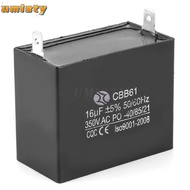 UMISTY CBB61 Capacitor, 16uF 350V AC Generator Capacitor, Electrical Component CBB61 50/60Hz -40/85/