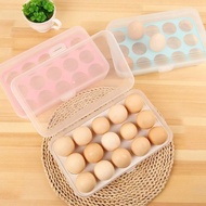 Portable Egg Box Egg Box/ Egg Storage Box with 15 Compartments Storage Box/