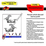 T174 Transparent Hotwheels Decal 1/ Nissan 350Z Fast Furious64
