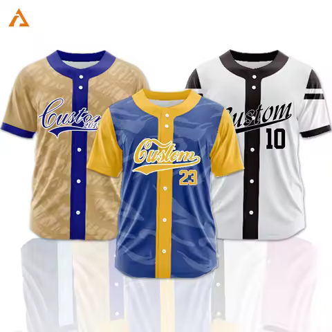 Custom Baseball Shirt Sublimation Printed Name Number Logo Baseball Uniforms Sports T-shirt Baseball