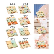 [xdnblun] Wooden Educational Shape Puzzle Wooden Shape Sorter Puzzle Toys Geometric Shape
