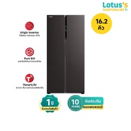 TOSHIBA ตู้เย็น SBS ขนาด 16.2 คิว รุ่น GR-RS600WI-PMT(37) สีเทา