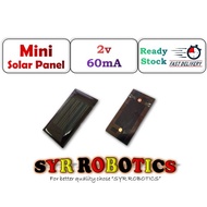 2v 60mA 0.1wt (6x3cm) Mini Solar Panel