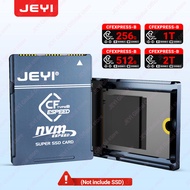 JEYI CF-Express Type-B ถึง2230อะแดปเตอร์ SSD M.2 NVMe การ์ดหน่วยความจำขยาย4.0ของ PCIe สำหรับ CANON N