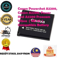 Canon Powershot A2200, Canon A2200, Power Shot A2200 Proocam Viloso ( NB-8L ) Compatible Battery