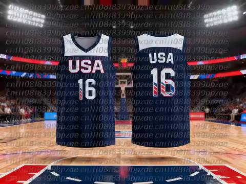 2026 US Men's Trendy Basketball Jersey - Numbers 1-30 Optional, Kids' Fav 3D Printed Sleeveless for 