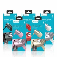 100% ORIGINAL CELEBRAT C8 Original Focus In Line Mic Earphone