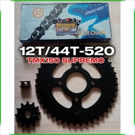 12T/44T-520(B&TMX150-BN:SUPREMO*U~SPROCKET/CHAIN?y~SET