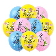 balloon birthday set helium balloon gas Cross-Border SpongeBob SquarePants Party Decoration Latex Ba