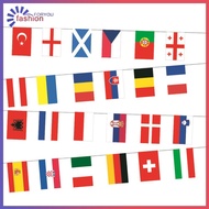 {FA} 2024 Europe Countries Flag 7M 24 Countries Hanging String Flags 24 Country Teams Bunting Flags 