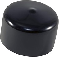 Caplugs 99190246 Plastic Round Cap VC-3000-16, Vinyl, Cap ID 3.000" Length 1.000", Black (Pack of 50