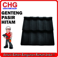 ATAP BAJA RINGAN GENTENG METAL PASIR 2X4 HITAM MERAH