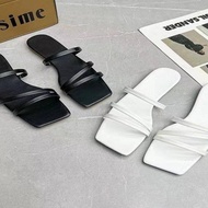 Women's Square Flat Slippers 120353