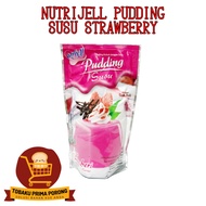 Nutrijell Strawberry Milk Pudding Pouch - pudding jelly powder - pudding ingredients