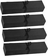 LIFKOME 4pcs 6 Cavity Truffle Boxes Chocolate Present Packaging Box Wedding Party Favor Candy Desser