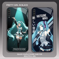 HK-44 Rock Hatsune Miku Glass Casing for Samsung Note A70 10Plus A10 A70S A7 10 A50 A02 2018 Pro