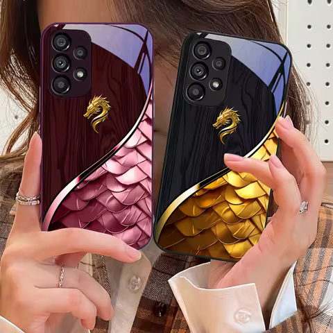 Tempered Glass Phone Case for Samsung Galaxy S10 4G S20 11E 30 S21 21Fe 22 Pro S23 Ultra 5G S8 S9 Pl