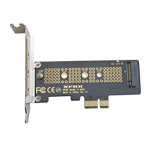 NVMe PCIe M.2 NGFF SSD to PCIe x1 Adapter Card PCIe x1 to M.2 Card with Bracket PCI-E M.2 Adapter fo