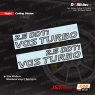 Sticker 2.5 ddti vgs turbo Door navara frontier | Cuttting Sticker