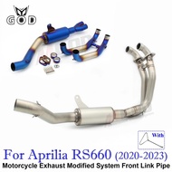 Slip-On For Aprilia RS660 2020 2022 2023 RS 660 Escape Tuono 660 Motorcycle Exhaust System Modified 