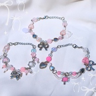 BEADS BRACELET | Pink Coquette Bracelet Series | COQUETTE BEAD BRACELET CUTE KOREAN BRACELET | Use B