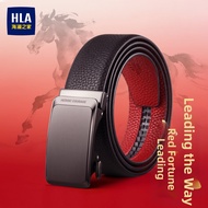 HLA | Red Genuine Leather Belt