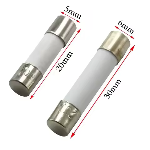 Fast Blow Ceramic Fuse 5*20mm 6*30mm 250V 0.5A 1A 2 3.15A 4A 5A 6A 6.3A 7A 8A 10A 12A 15A 20A 25A 30