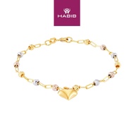 HABIB 750/18K Yellow, White and Rose Gold Bracelet BBR 583