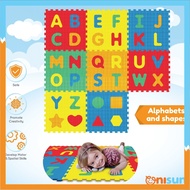 SUNTA EVA Foam Alphabet and Shape Puzzle Mat 60x60cm