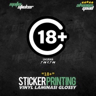 STICKER/PRINT CUT STICKER 18+
