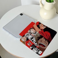 One Piece เคสไอแพด Air6 Gen10 Air5 Pro11 Gen9เคสiPad Luffy Gen8 Air4 mini6 Gen7ใส่ปากกาได Case iPad Gen5 pro10.5 air3 mini5 gen6 Air2
