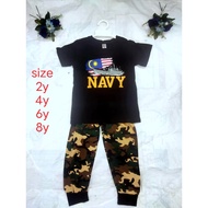 HOT SALE BAJU ASKAR BAJU BOMBA KIDSWEAR BAJU BUDAK LELAKI SIZE 2-8Y PYJAMAS BOY
