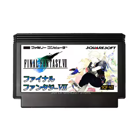 FINAL FANTASY VII FF 7 English Game Cartridge for FC Console 60Pins 8 Bit Video Game Cartridge