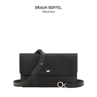 Braun Buffel Canva Sling Pouch In Black | Pouch Silang