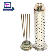 Stainless Steel Incense Stick Holder Agarbatti Stand with Dhoop Holder Incense Sambrani Holder