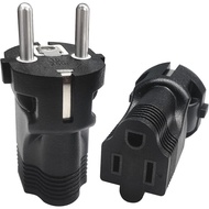 Type E/F Germany European Travel Adapter, Yinleader International Power Plug with 2 Outlet,US to Mos