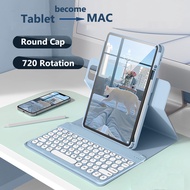 720 Rotation Keyboard Case for XIaomi Redmi Pad SE 11" 2023 Cover Clear Acrylic Keyboard Case with P