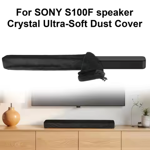 Stretch Dust Cover Fit for HT-S100F Soundbar Soft Protective Fleece Cover with Drawstring Strap Scra