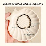 (BELI 5 GRATIS 1) Gelang Adara Magic 5 / Gelang Simple Manik Mutiara Adjustable