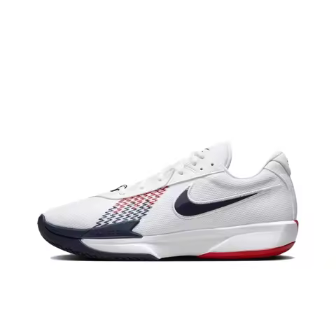 Nike Air Zoom G.T. Cut Academy Low top Basketball Shoes Men's White Black FB2598-104